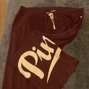 Maroon sweatpants